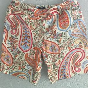 J. Crew Paisley Summer Short